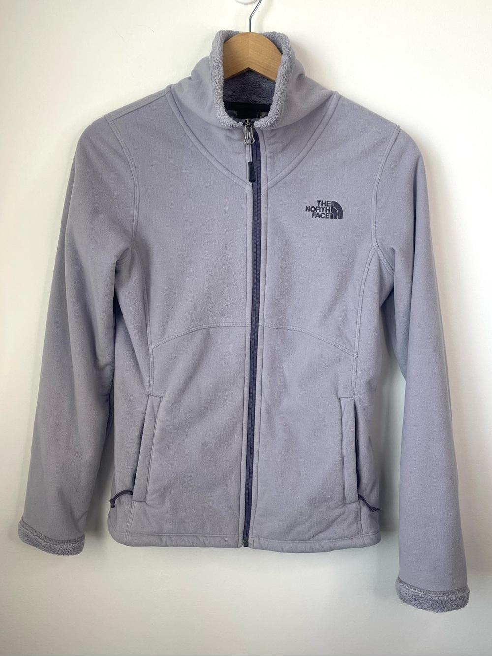 North Face Light purple Fleece Jacket size XS